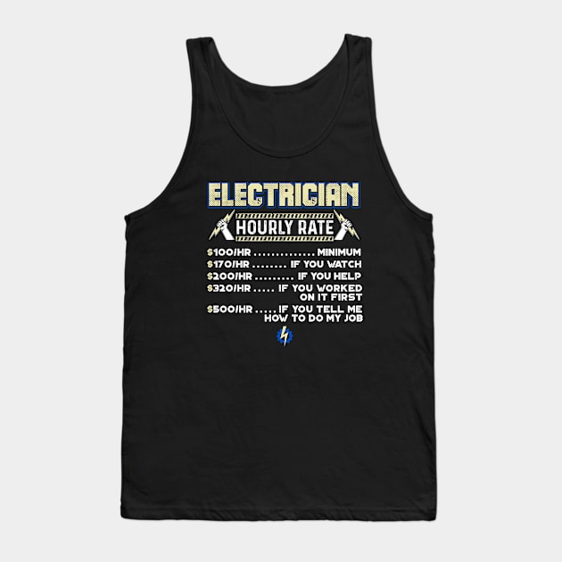 Electrician Tank Top by Andreeastore  